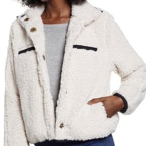 Thread+Supply Soho Teddy Jacket in Cream